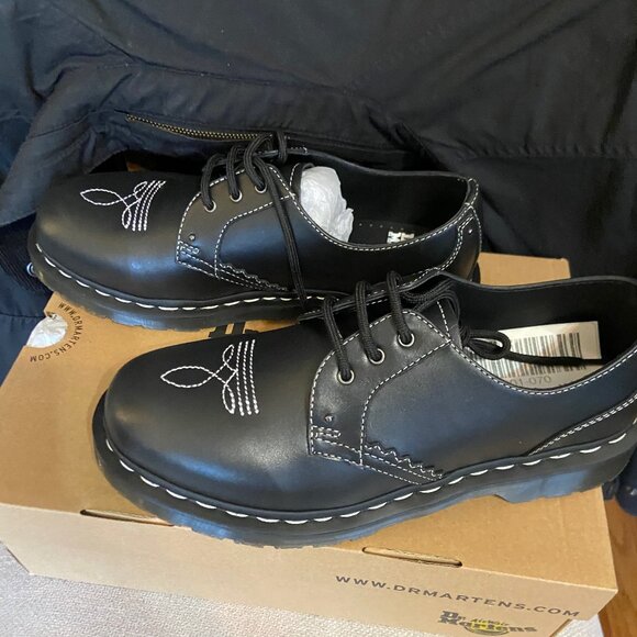 Dr Martens - 1461 GA - Black Wanama Americana - Brand New - Picture 5 of 7